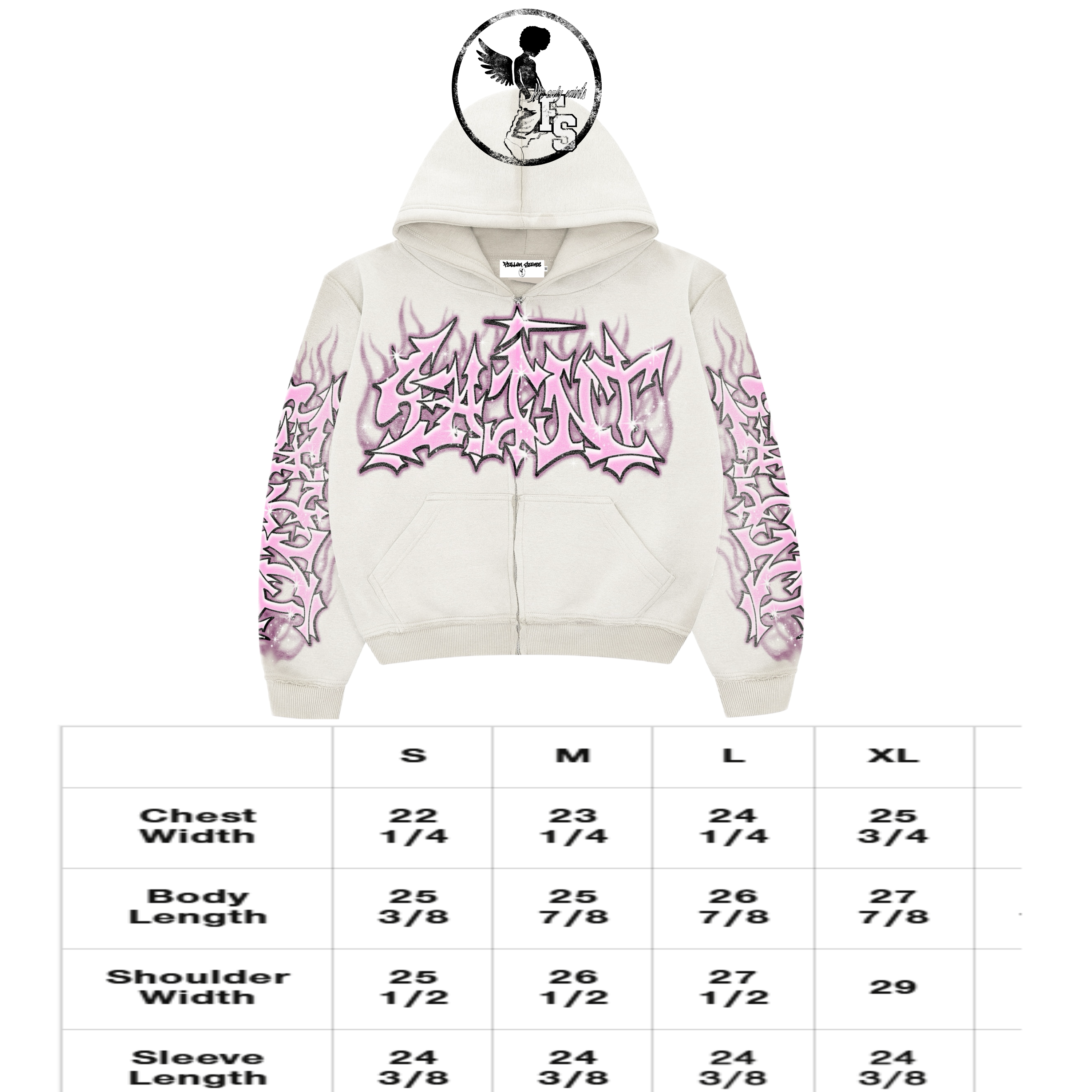 "Lovers Only" White Zipup