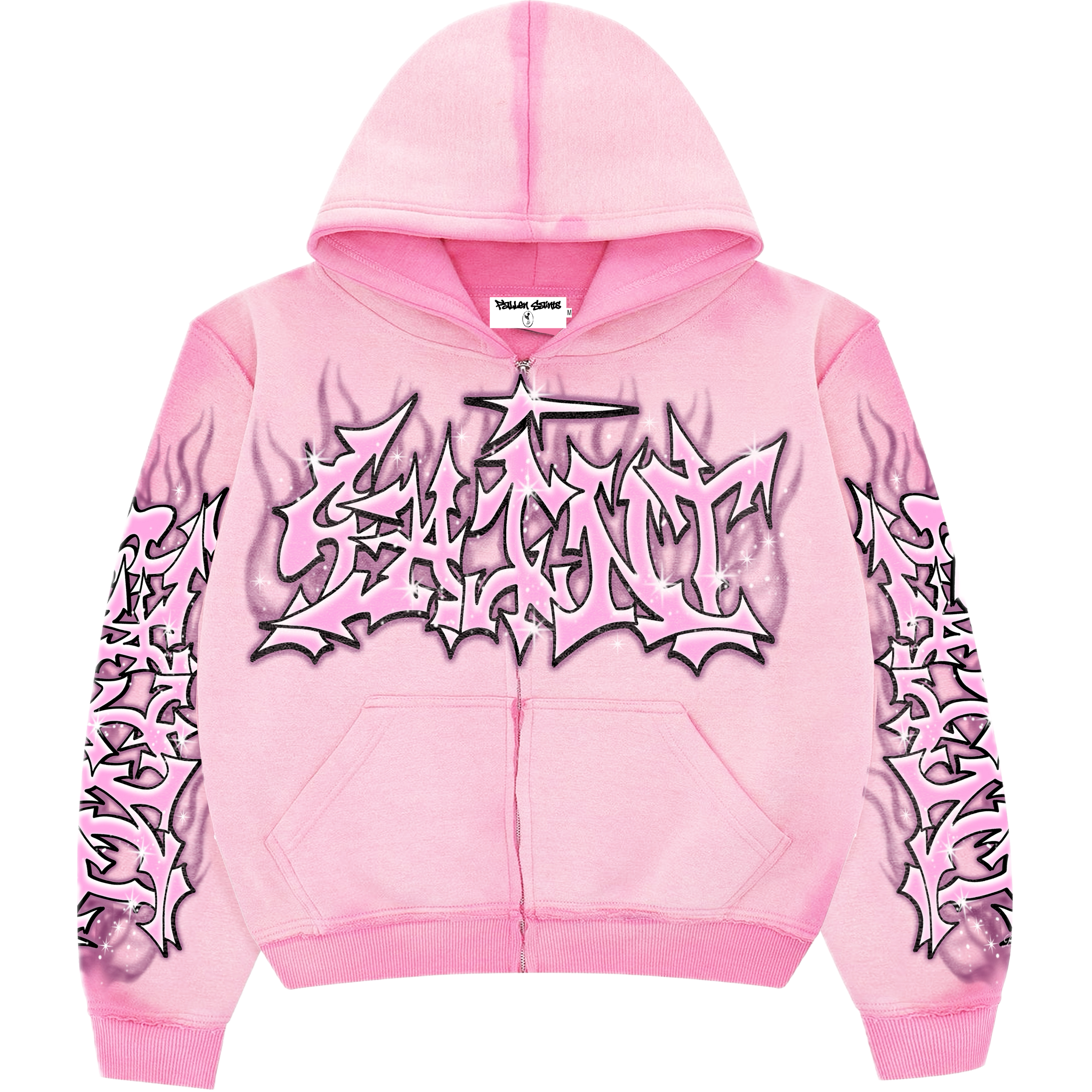 "Lovers Only" Pink Zipup